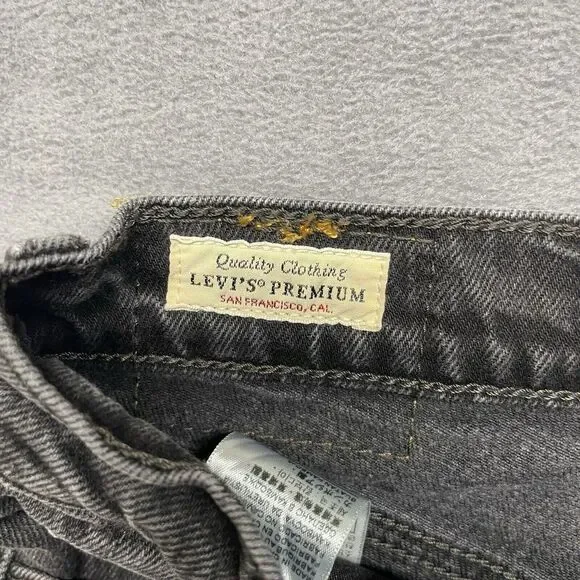 Woman's Levis Levi's 70s High Slim Straight Jeans Faded Black 27 Waist 27 Inseam - Picture 4 of 14